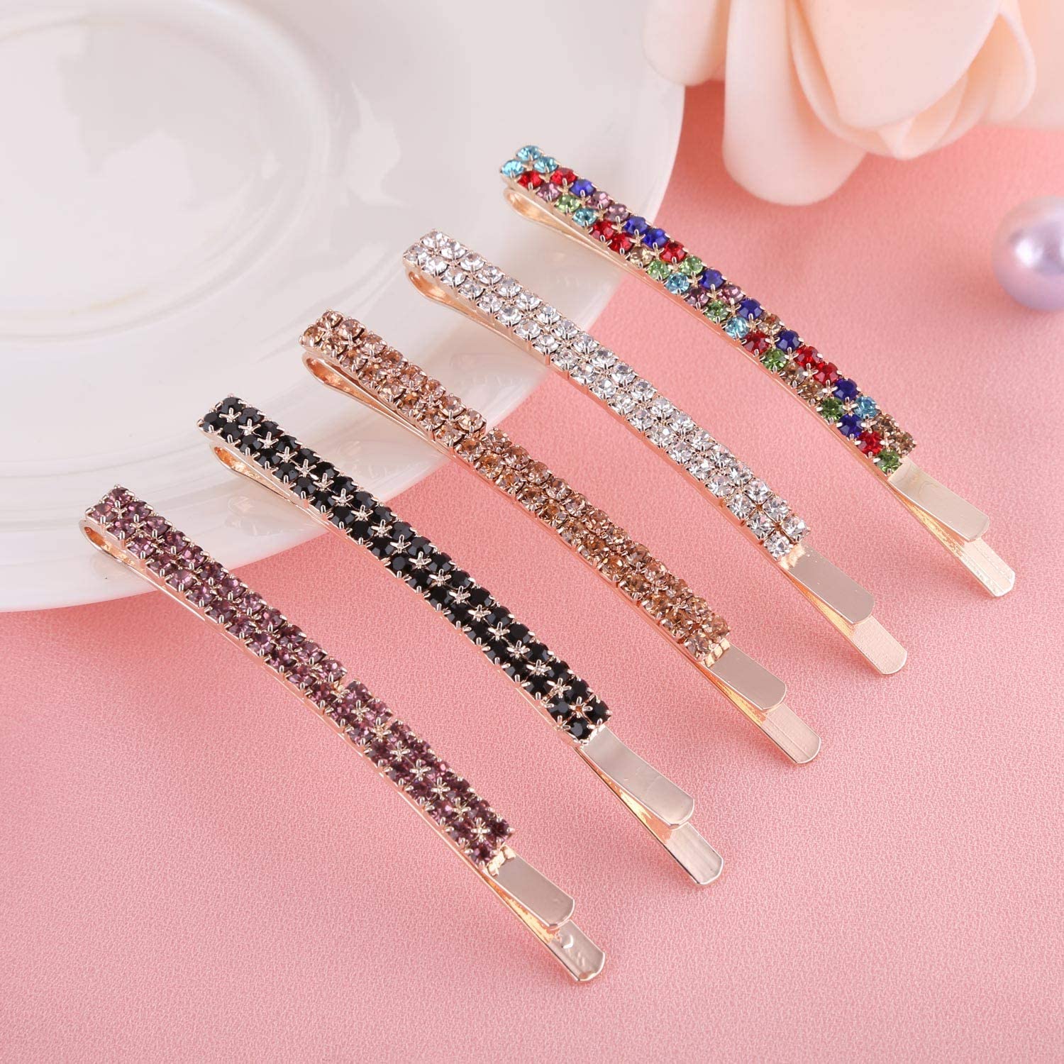 Lot De 6 Pinces à Cheveux Strass – Élégant Bijou De Cheveux – Princess Accessories