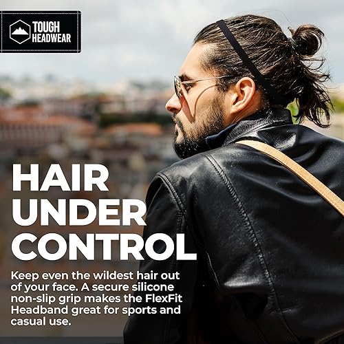 Miniatura 5 de Elastic Thin Sports Headbands - Athletic Non Slip Skinny Headbands for Women Men Boys Girls Kids- 6-Pack Silicone Grip Hairband Mini Sweat Band