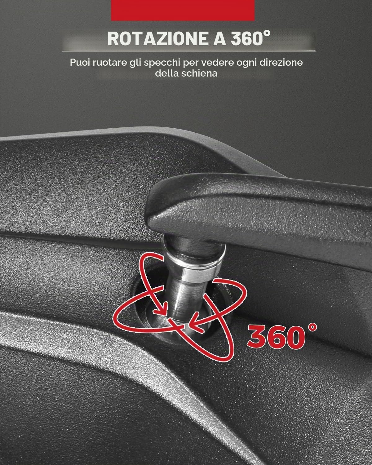 KEMIMOTO Specchietto terminale per manubrio CNC, omologato E, girevole a 360°, 7/8", 22 mm, specchietto retrovisore per moto, compatibile con MT07 MT09 CB125R Duke 690 (2 pezzi)