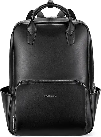 BOSTANTEN Laptop Backpack for Women 15.6 inch Computer Leather Backpack Purses College Travel Daypack