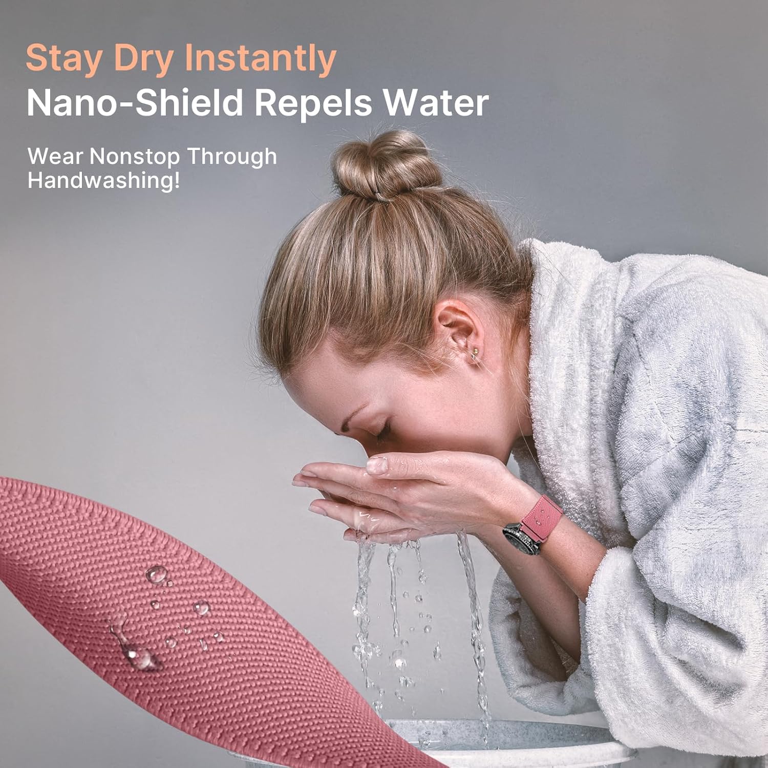 Fullmosa Water-resistant Quick Release Watch Bands 18mm 20mm 22mm 4 Pack Nylon Elastic Braided Watch Straps, Soft Adjustable Solo Loop Wristband for Women Men - Image 2