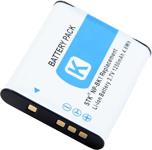 Miniatura 2 de STK NP-BK1 NP-FK1 - Batería para cámaras Sony Cybershot MHS-PM5 DSC-W180 MHS-CM5 DSC-W370 DSC-S980 DSC-S750 DSC-S780 DSC-S950 DSC-W190 MHS-CM1