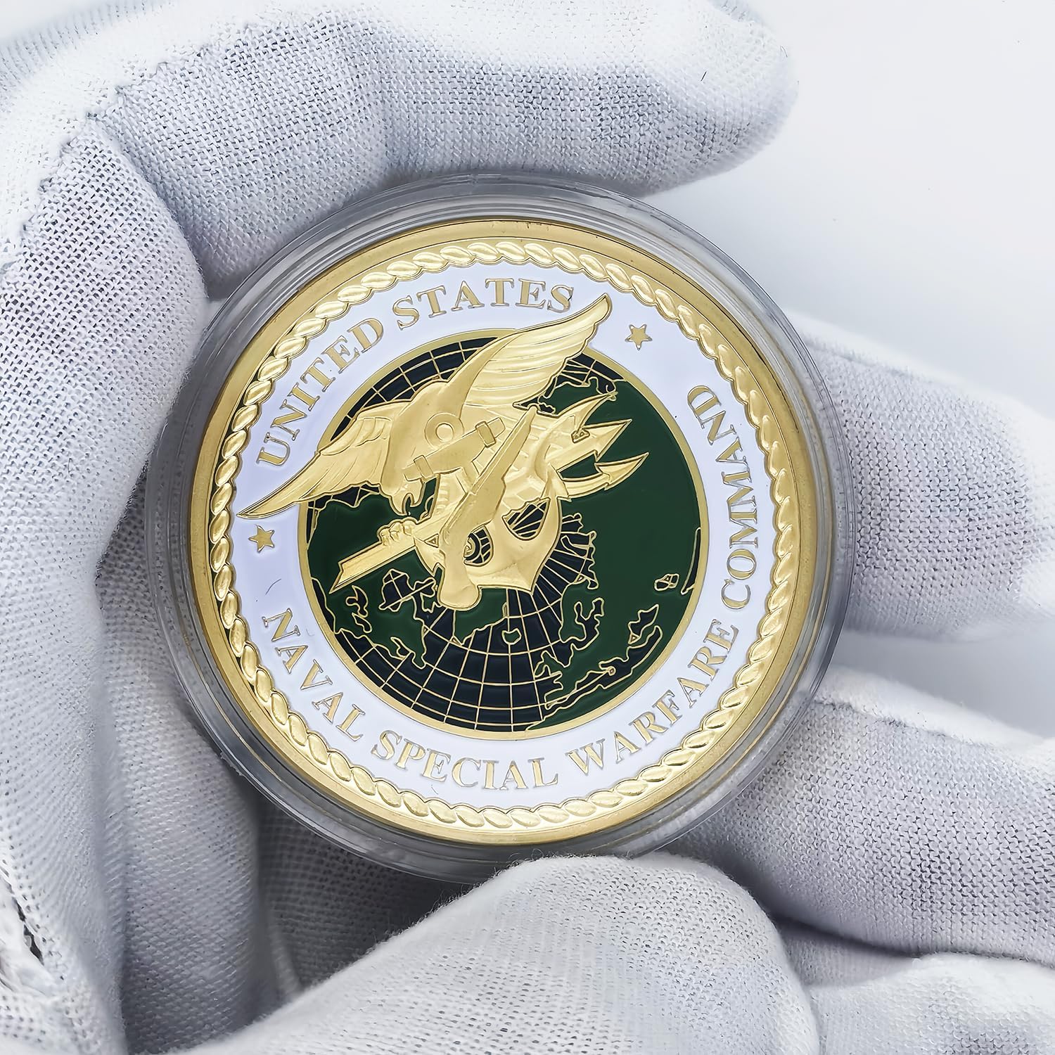 USA Seals Navy Challenge Coin Special Warfare Command Military Naval Coin (Pack of 3)