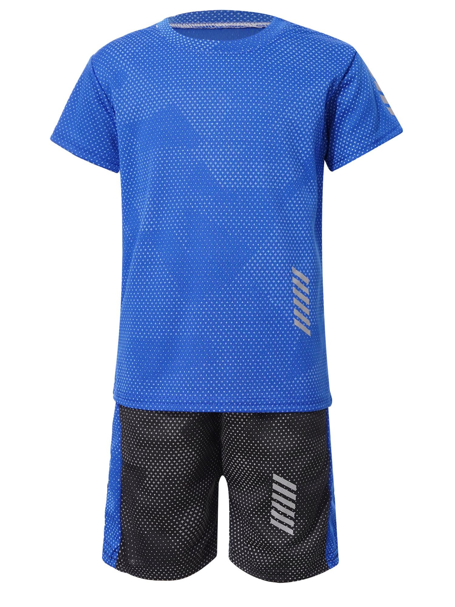 Aislor Conjunto Deportivo Verano para Niños Sport Ropa Deportiva Camiseta de Manga Corta y Pantalones Cortos Chándal Deporte Fútbol Baloncesto Running 2 Piezas
