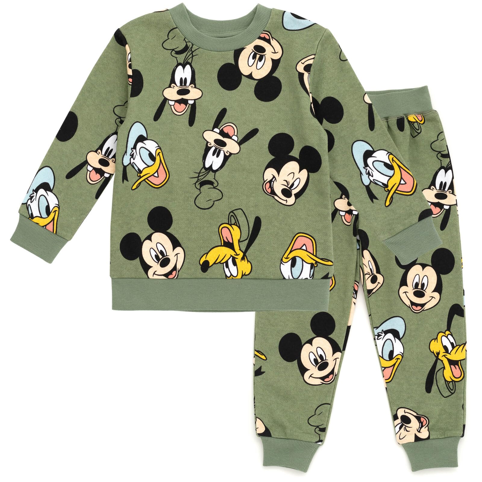 Disney Mickey Mouse Sweatshirt and Pants Set Infant to Little Kid Sizes (12 Months - 7-8)