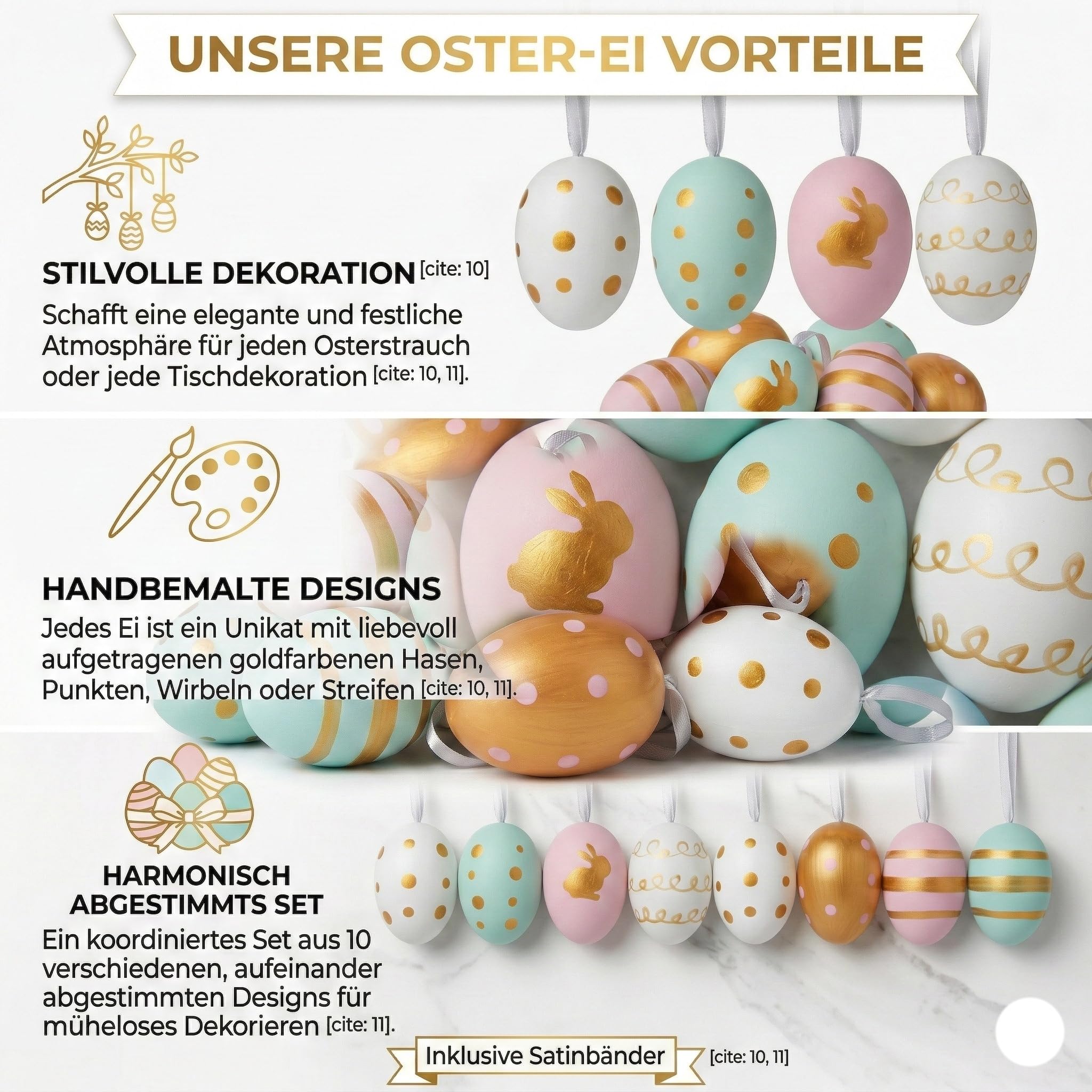 24 Pezzi Uova Di Pasqua Decorazioni, Uova Pasquali Da Appendere