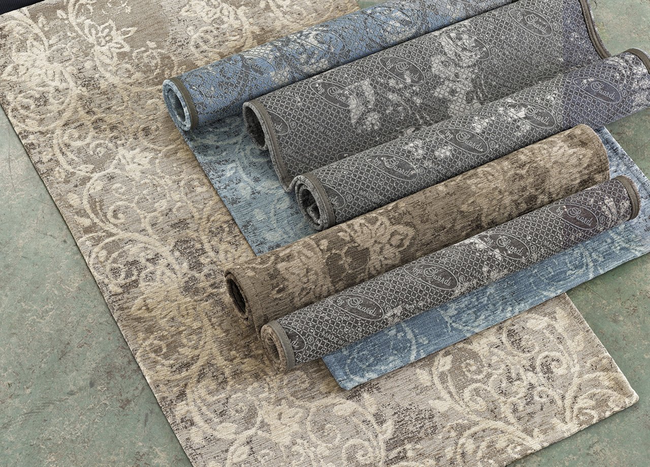Tappeto Velour Antiscivolo Fantasia Delavè By Suardi 85x150 Grigio