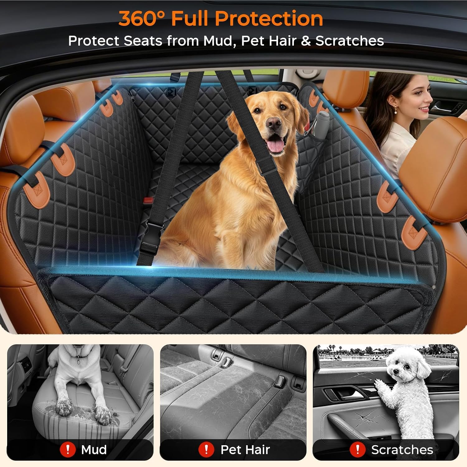Housse de Siège Chien pour BMW X3 2018-2023