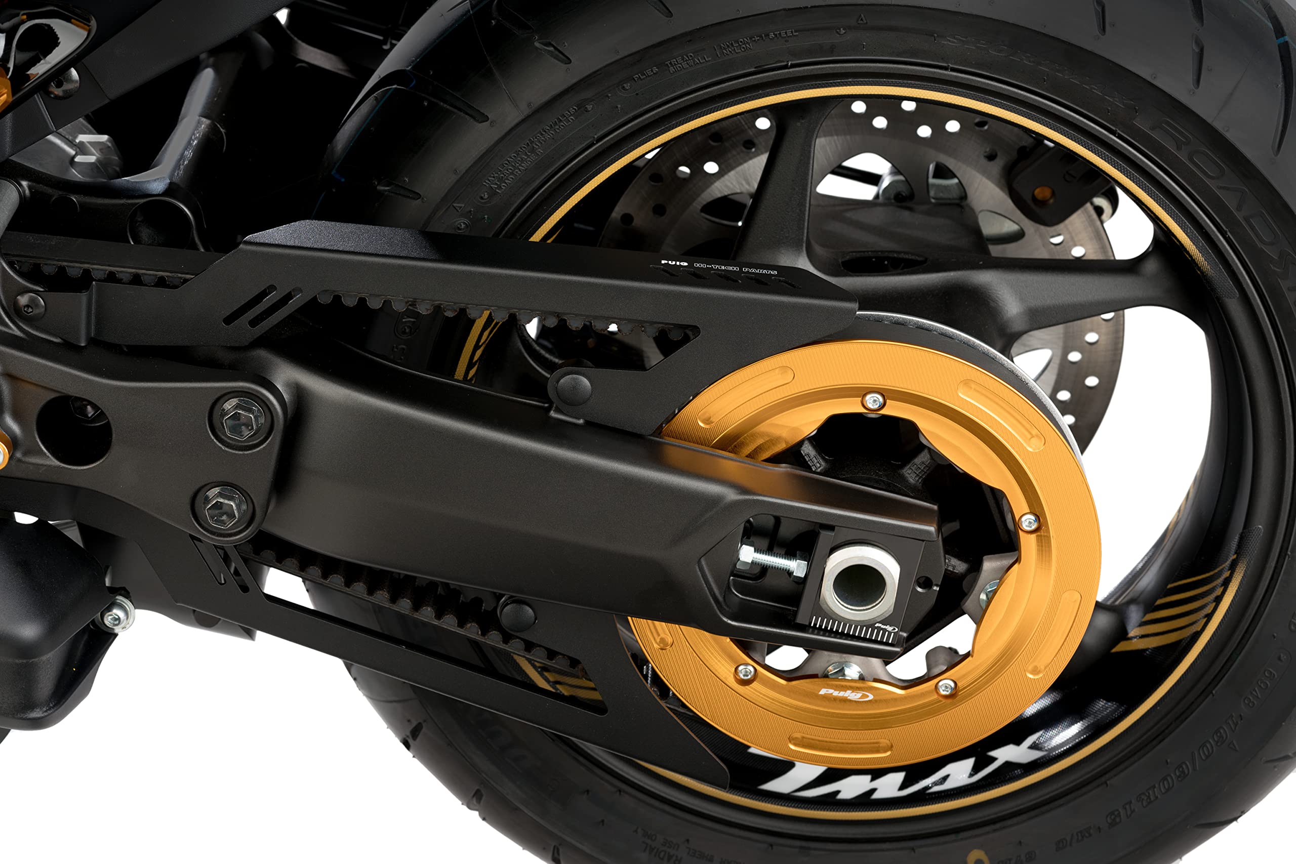 Puig 9455N Accesorios para T-MAX/AK550 palancas de Cambio y Freno en Aluminio mecanizado con Ajuste ergonómico y diseño Deportivo, Negro