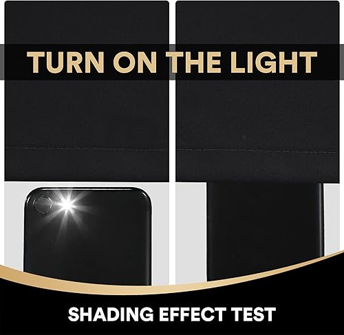 Miniatura 7 de PrinceDeco Cortinas 100 % opacas de Halloween de 84 pulgadas de largo para sala de estar, protección de privacidad y reducción de ruido, cortinas