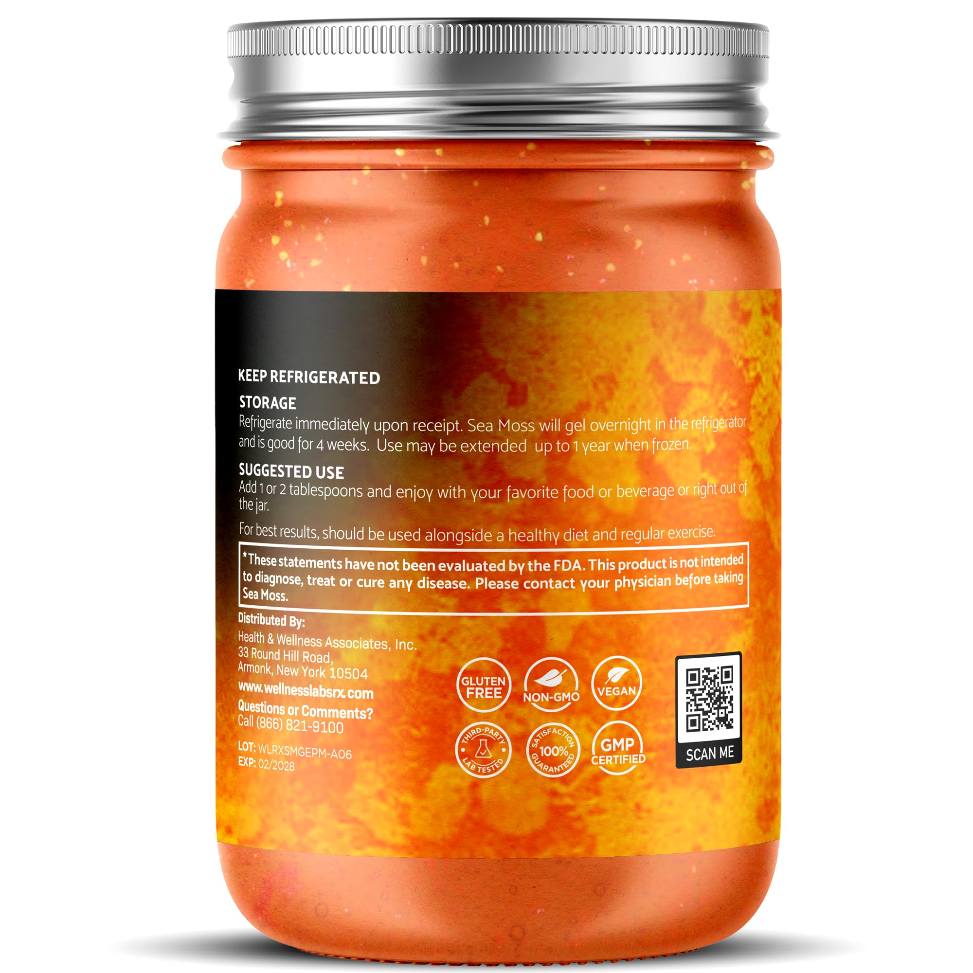 Amazon.com: WELLNESS LABSRX Irish Sea Moss Gel Raw - Wildcrafted
