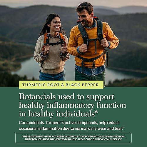 Miniatura 5 de Gaia Herbs Cúrcuma Supreme Extra Strength  Soporta molestias ocasionales por desgaste normal  con cúrcuma curcumina y pimienta negra  60