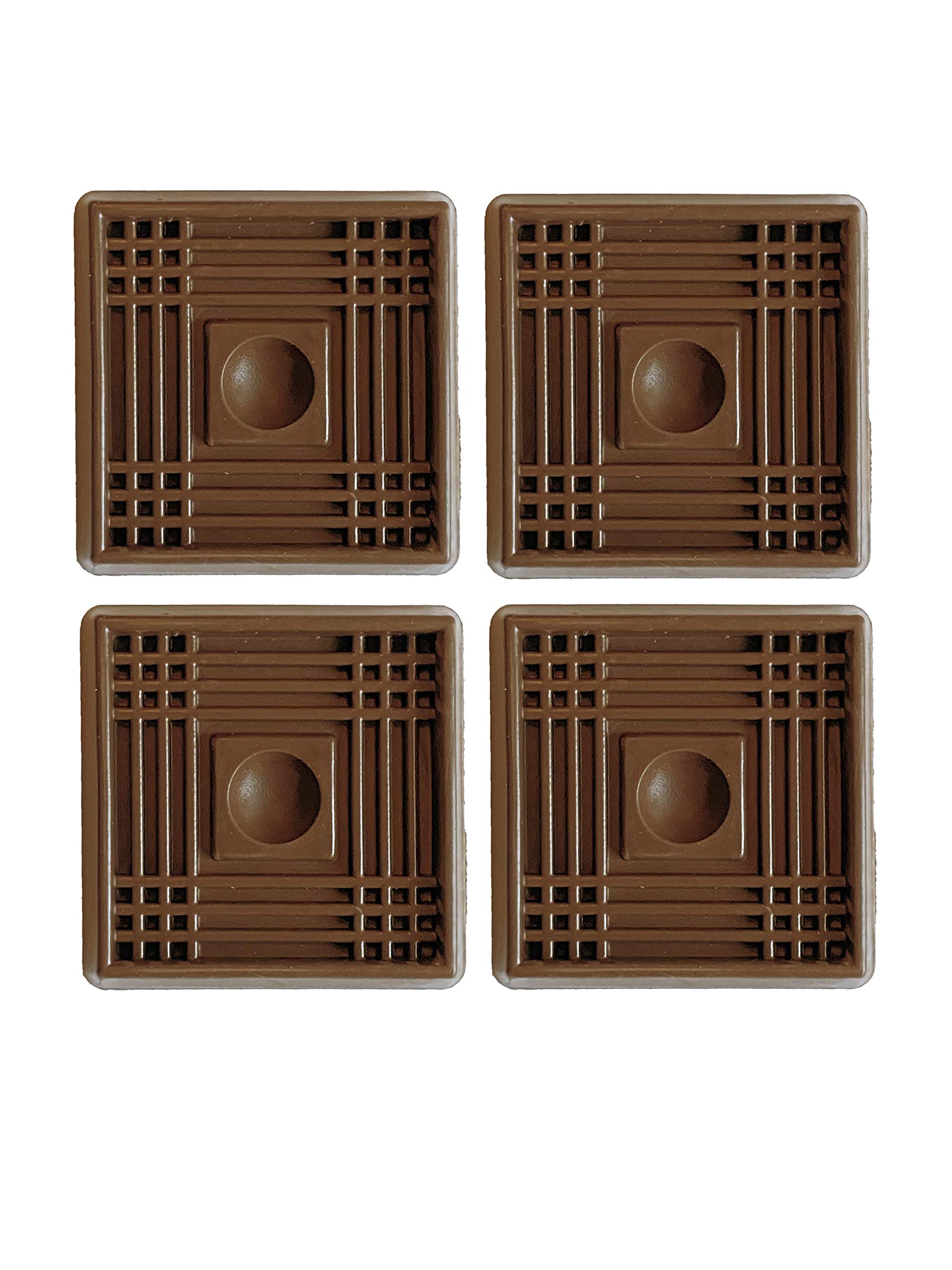 Teal Turtle Caster Cups - Pack of 4 Non Slip Furniture Pads for Hardwood Floors, Carpet, Vinyl, and Tile - Floor Protectors for Furniture and Bed Stoppers