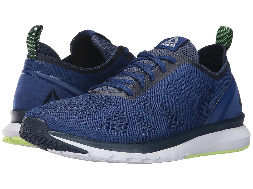 

Reebok Print Smooth Clip ULTK (Deep Cobalt/Collegiate Navy/Electric Flash/White/Pewter) Men's Running Shoes, Blue