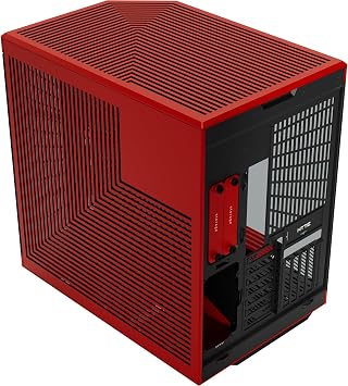 HYTE Y70 Dual Chamber Mid-Tower ATX Case - Red/Black