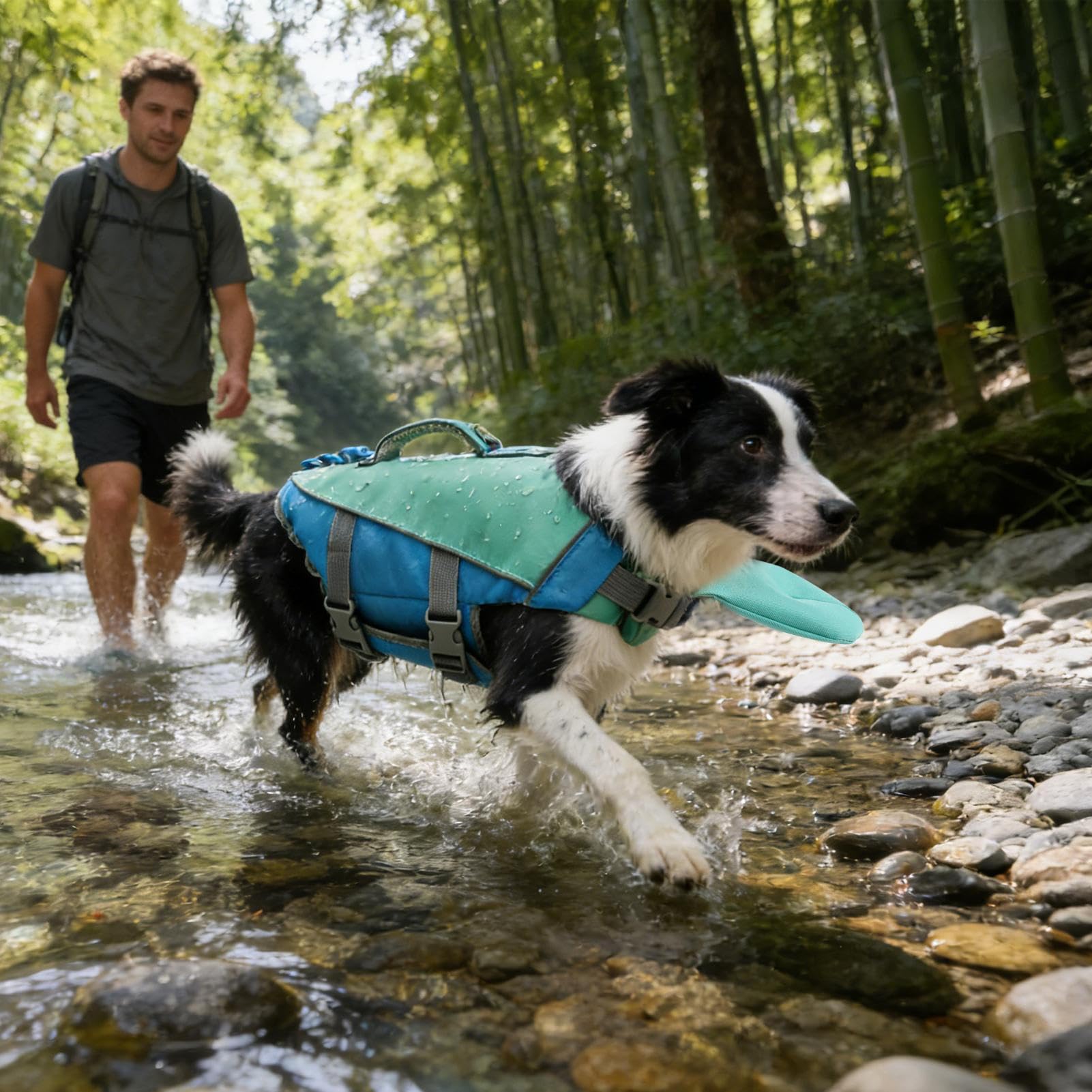 Giubbotto Salvagente per Cani Galleggiante staccabile regolabile | Gilet di salvataggio da Per Cuccioli Taglia Piccola Media Piscina Spiaggia Fiume Barca Rafting