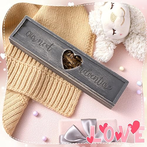 Miniatura 9 de Caja de recuerdos de prueba de embarazo, caja de madera sorpresa para anuncios de embarazo, caja de madera anunciada para bebé, regalos de Año Nuevo