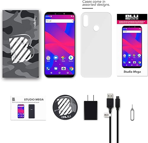 Vista 7 de BLU Studio Mega 2018-6.0" HD desbloqueado Smartphone con doble cámara principal - Negro