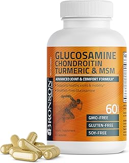Bronson Glucosamine Chondroitin Turmeric & MSM Advanced Joint & Cartilage Formula, Supports Healthy Joints, Mobility & Car...