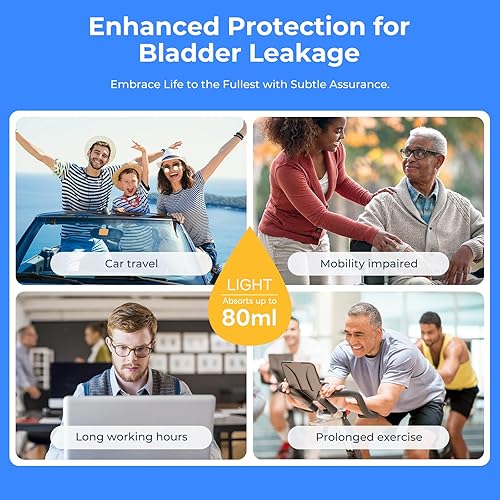 Miniatura 6 de Carer - Ropa interior para incontinencia para hombre, ropa interior lavable para hombre, protección contra fugas de vejiga, 2.7 fl oz, ropa interior