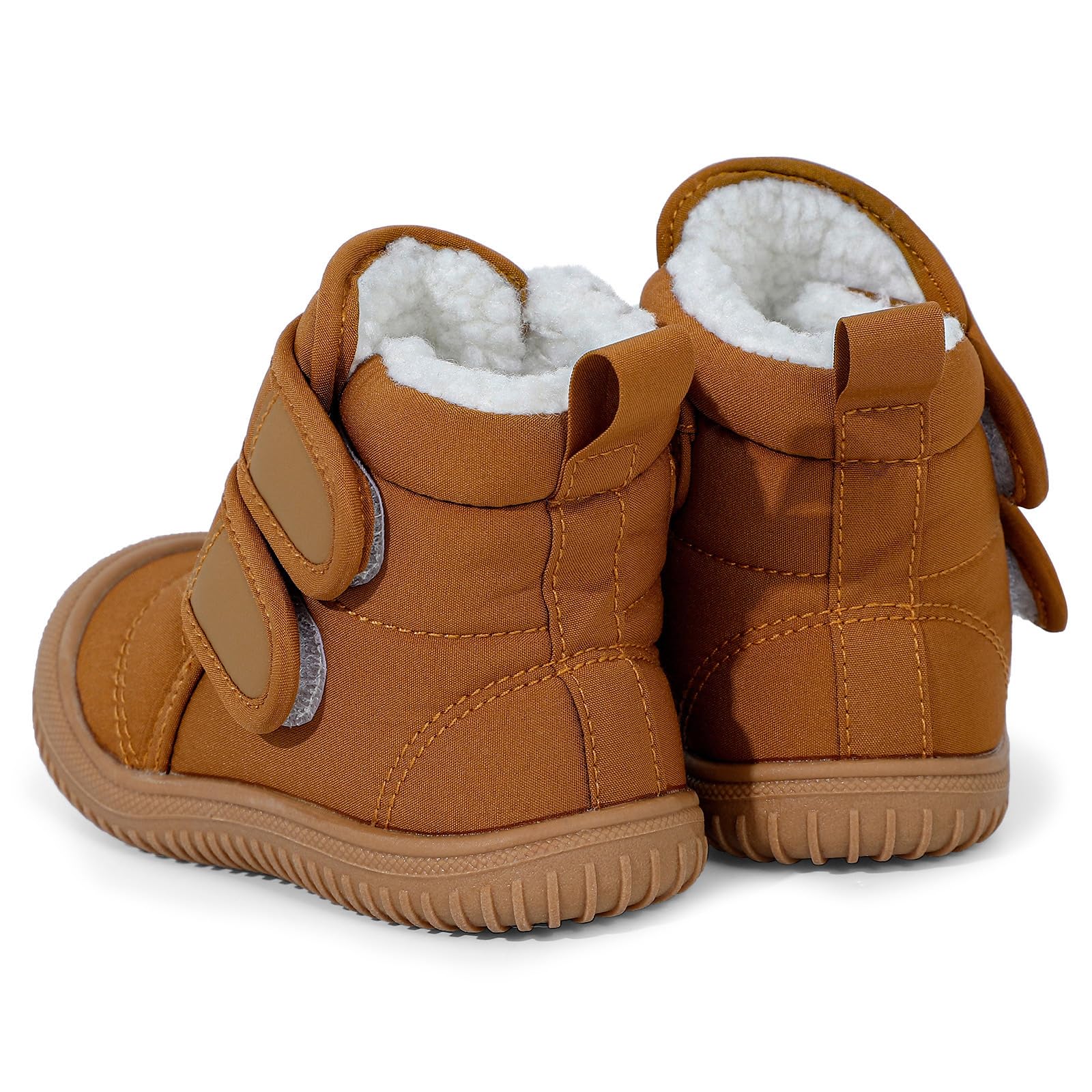 MASOCIO Bottes Bébé Garçon Fille Hiver Bottines Enfant Chaussures Fourrés Peluche Chauds Antidérapant Taille 19-27 EU