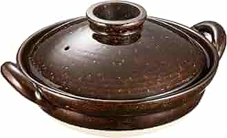 Amazon｜長谷園 伊賀土鍋 アメ釉 中(2-4人用) 直火対応 NNM-32