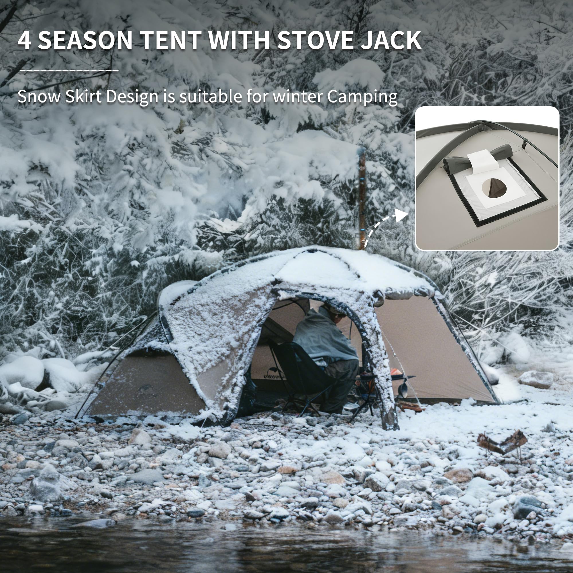 Naturehike Tenda da Campeggio a Tunnel Familiare Impermeabile per 2-4 Persone Circa 7,5㎡ & 15㎡ con Telone per Campeggio, Escursionismo, Viaggi in Auto e Altre Attività All'aperto
