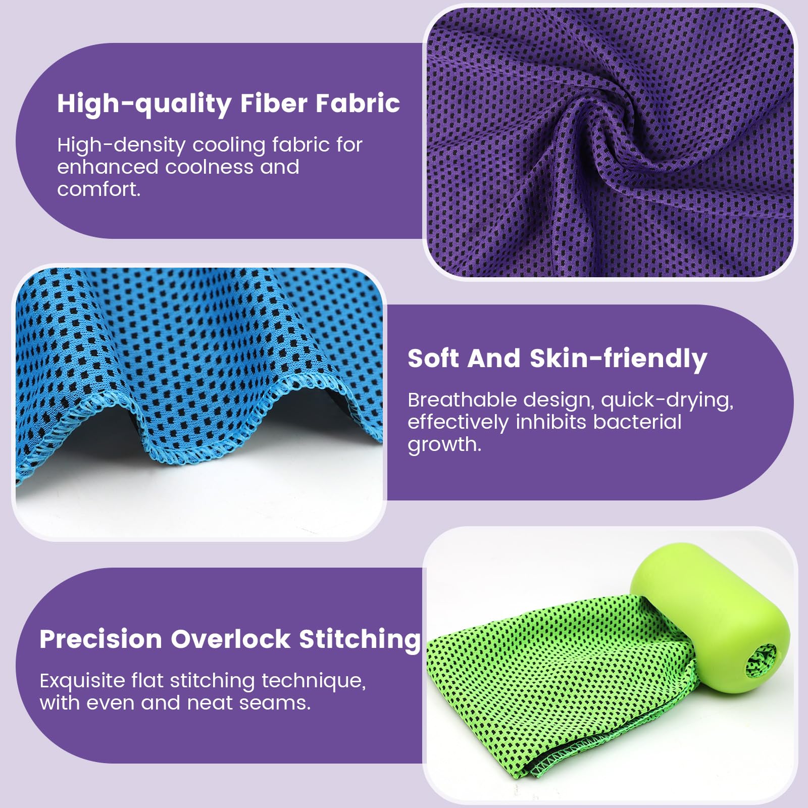 TRUEIN Set di 4 Asciugamani da Palestra in Microfibra, 30x90 cm, Asciugatura Rapida, Super Assorbente, Perfetti per Fitness, Viaggi, Yoga, Spiaggia e Sport