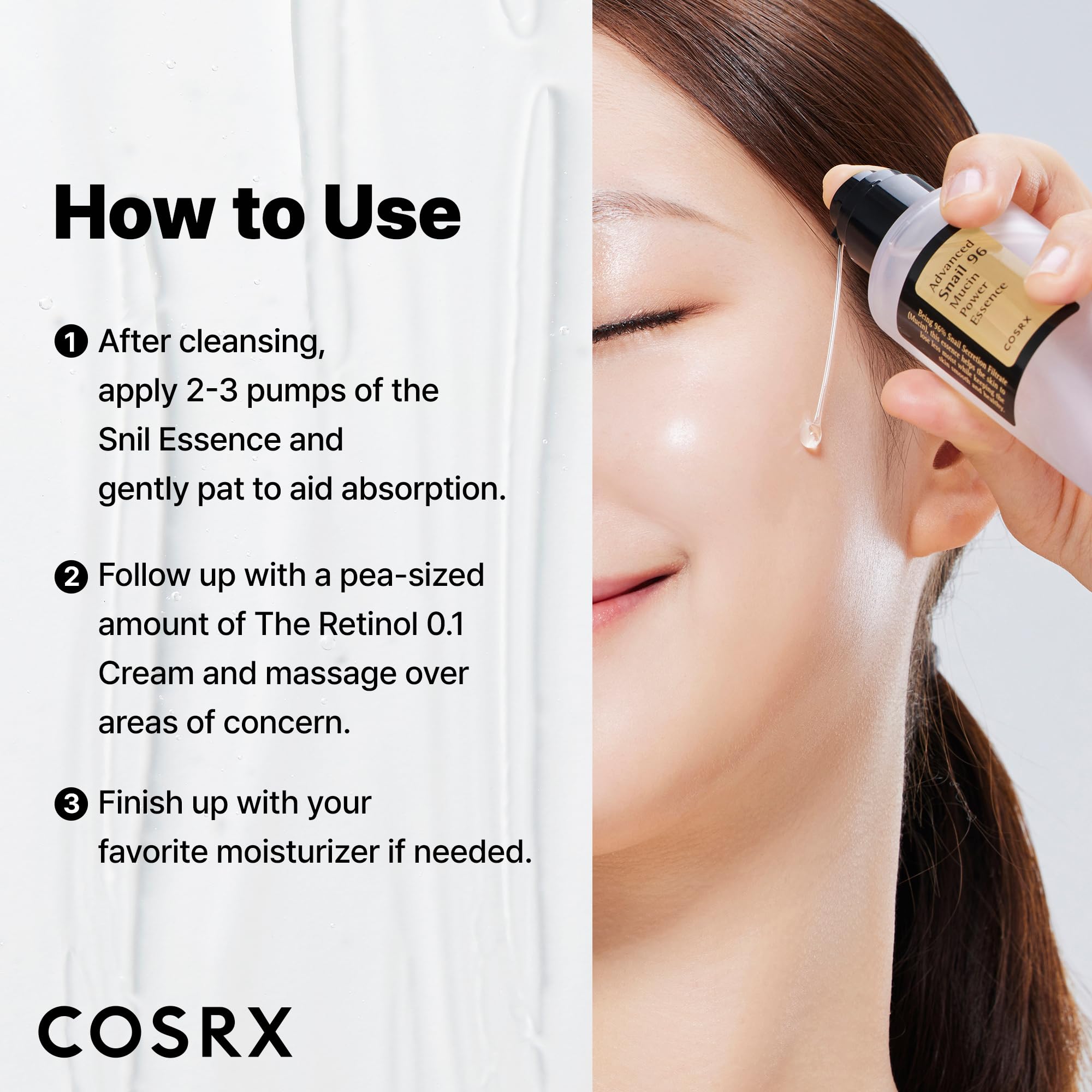 Amazon.com: COSRX Snail 96% Mucin Power Essence 2ea & Retinol 0.1