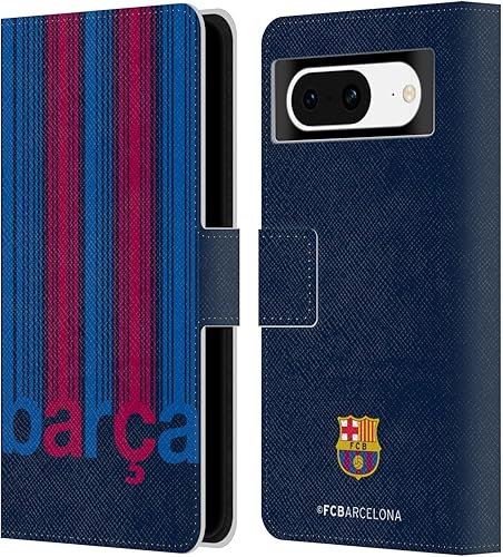 Head Case Designs Officially Licensed FC Barcelona Barca Campions Leather Book Wallet Case Cover Compatible with Google Pixel 8