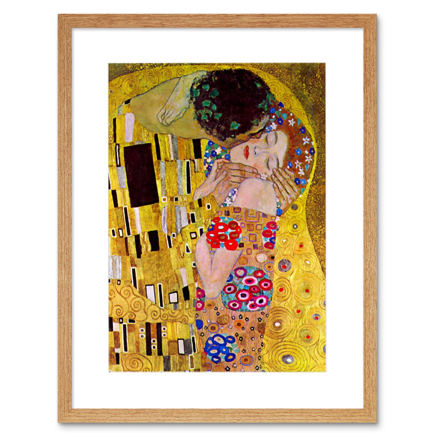 Wee Blue Coo Klimt The Kiss Old Master Art Picture Framed Wall Art Print