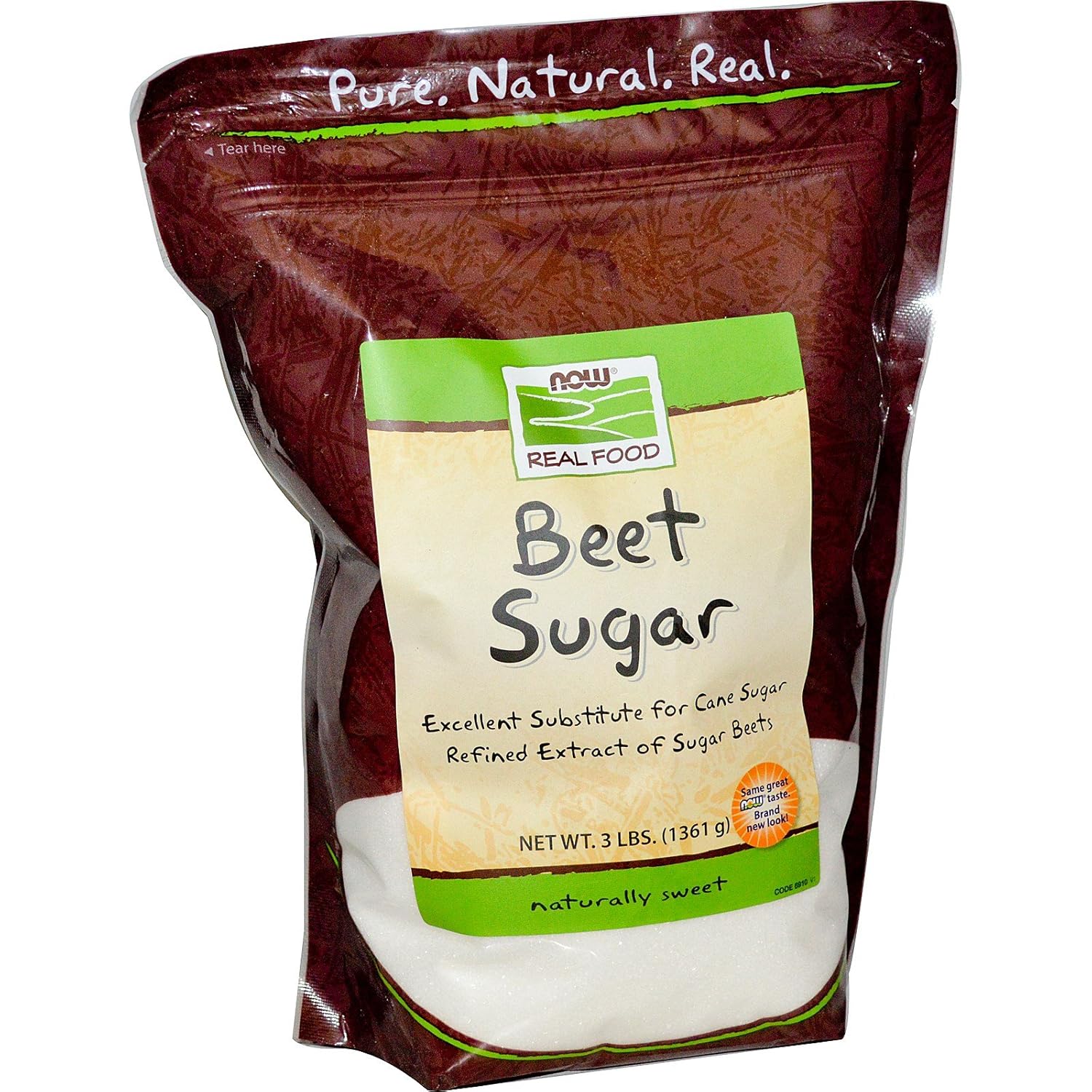 Now Foods Beet Sugar 3 lbs. (pack of 3)