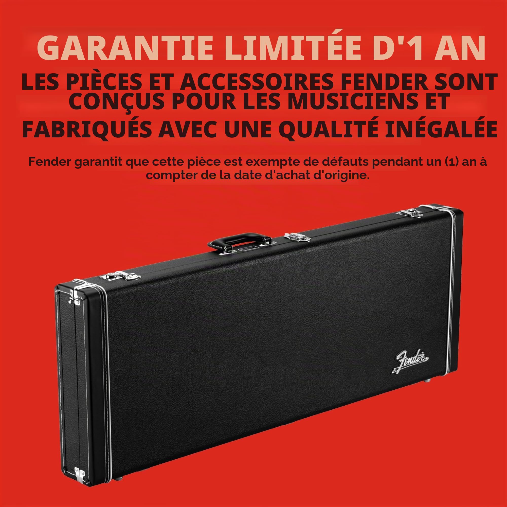 Fender - Série Classic - 0996105322 - Étui pour Guitare électrique - Motif Caniche - pour Stratocaster/Telecaster