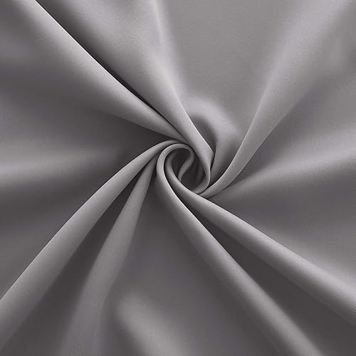 Miniatura 7 de KOUFALL - Juego de 2 paneles de cortinas para sala de estar, cortinas opacas con aislamiento térmico para oscurecer la habitación, cocina, gris