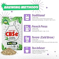 Vista 4 de CBSe Hierbas Serranas Yerba Mate - Té de hierbas – Hoja suelta, mezcla de hierbas de montaña con Pennyroyal, menta y menta, auténtico sabor