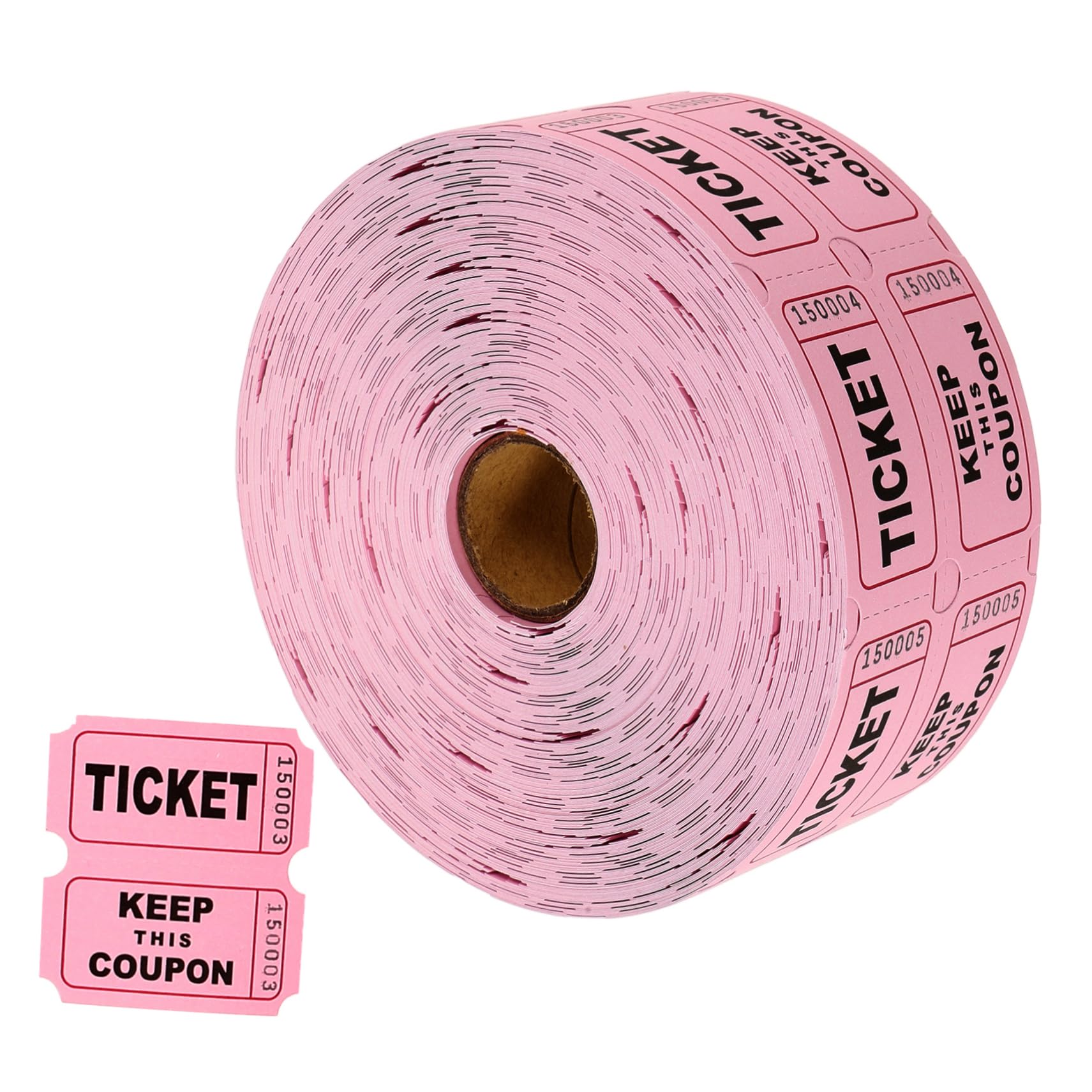 TOPBATHY 4 Rollos boletos para la rifa de boletos entradas para la fiesta boletos de papel Entradas para eventos Boletos de puerta entradas para fiesta tickets for events rosa