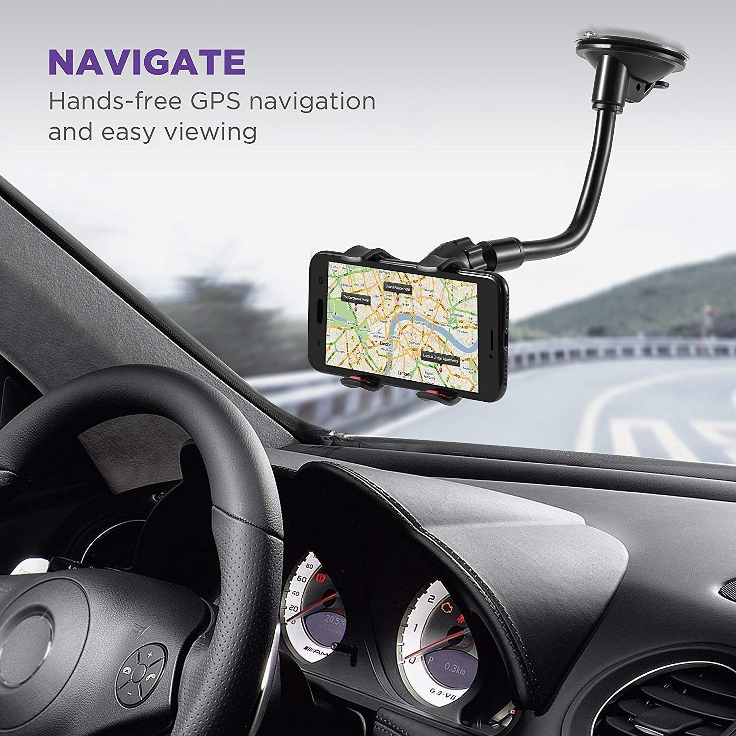 YAKSHU Car Mobile Holder for Windshield...
