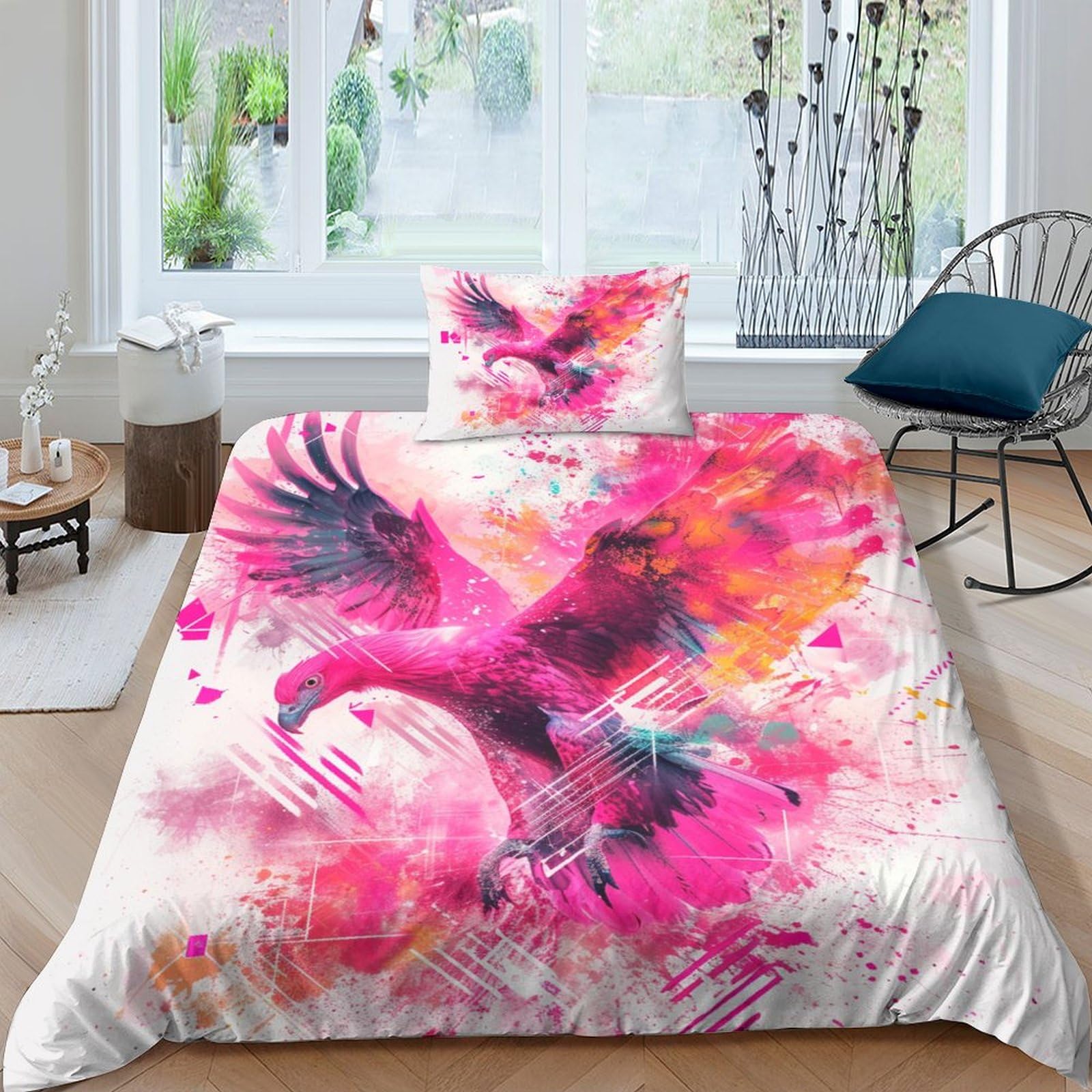 Parure de lit enfant single Aigle 135x200 avec couette microfibre 3D