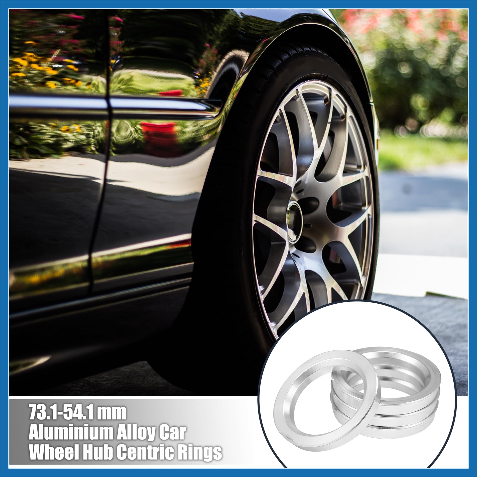 A ABSOPRO 4 Pezzi OD 73,1mm Alluminio Lega Auto Hub Centro 54,1 mm Sostituzione dell'articolo