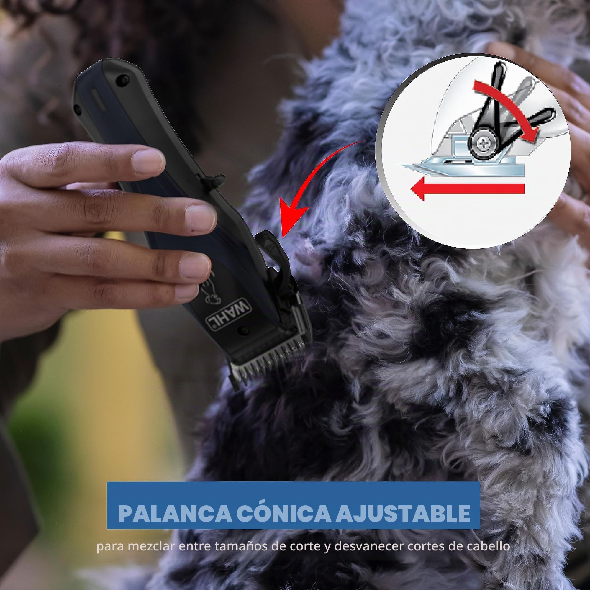 Wahl Power Pro - Cable Recargable de Iones de Litio inalámbrico, Kit de Aseo para Perros – Cortapelos eléctricos inalámbricos Resistentes para Aseo de Las Capas más Gruesas, Modelo 3024675 | Cortapelos eléctricos inalámbricos resistentes para perros para