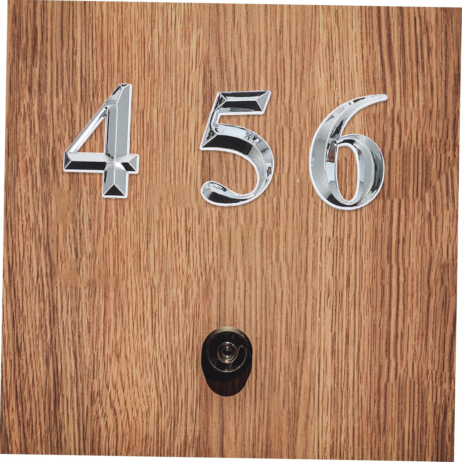 Hemoton 10pcs Self-adhesive Mailbox Numbers Door Address Stickers Creative House Numbers for Modern Office Safe Abs Material Easy Install