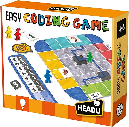 Headu Juego de codificación fácil para edades de 4 a 7 años, juegos de codificación STEM, kit para actividades infantiles, kit de programación de