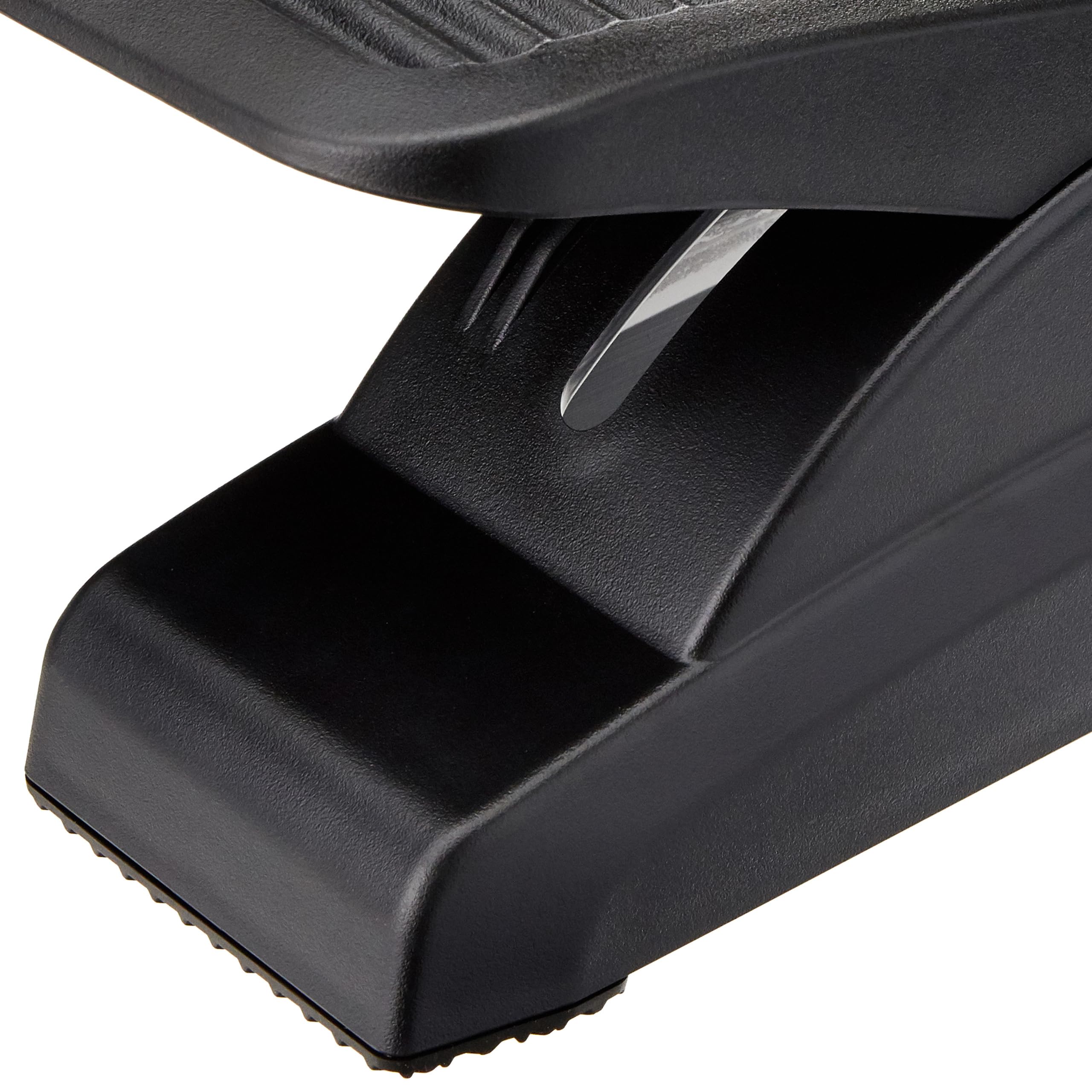 HJH Office 721050 Poggiapiedi da ufficio PIEDINO STRIPE poggiapiedi in plastica antracite