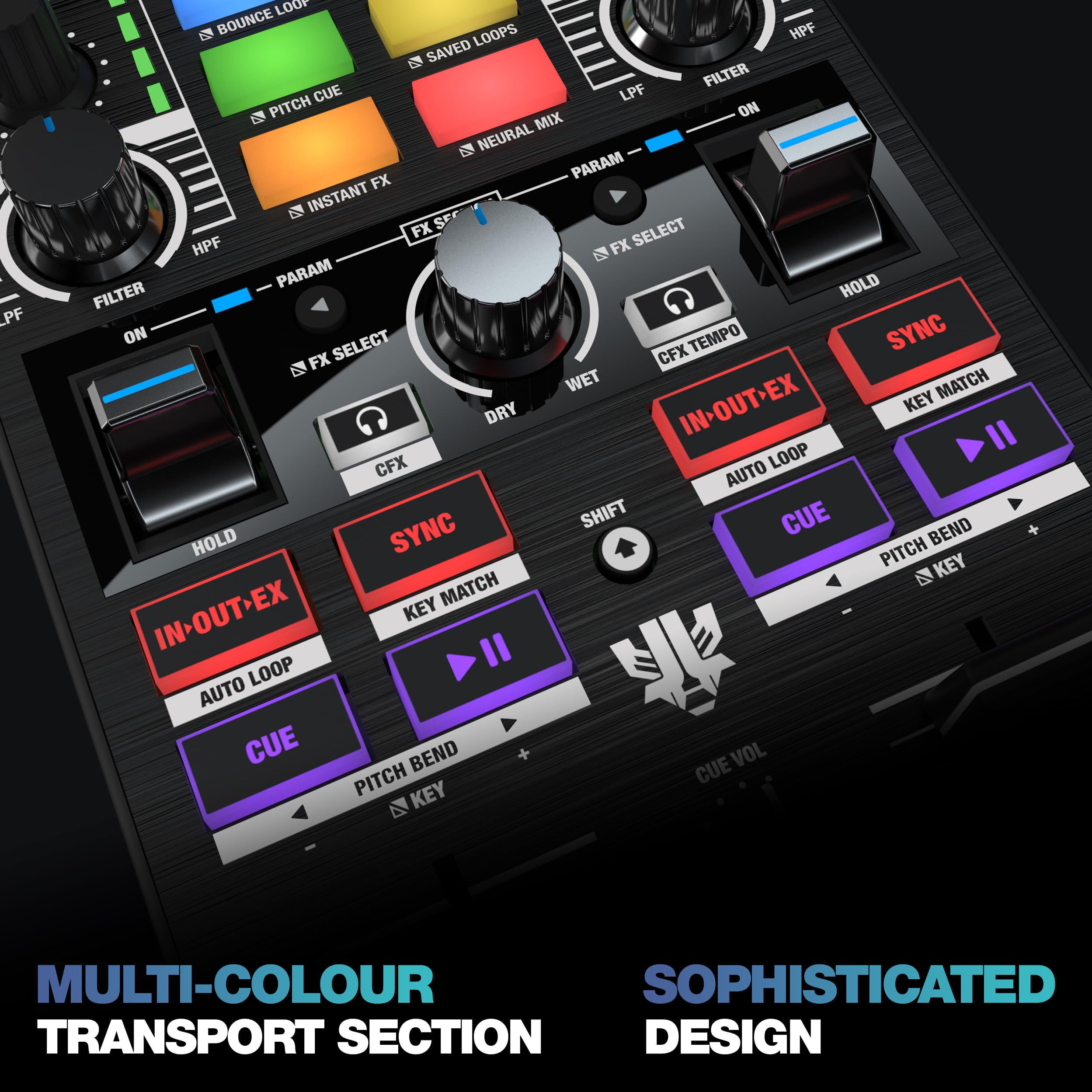 Reloop Mixtour Pro DJコントローラー Djay Pro AI対応 Reloop Mixtour Pro DJコントローラー Djay Pro AI対応