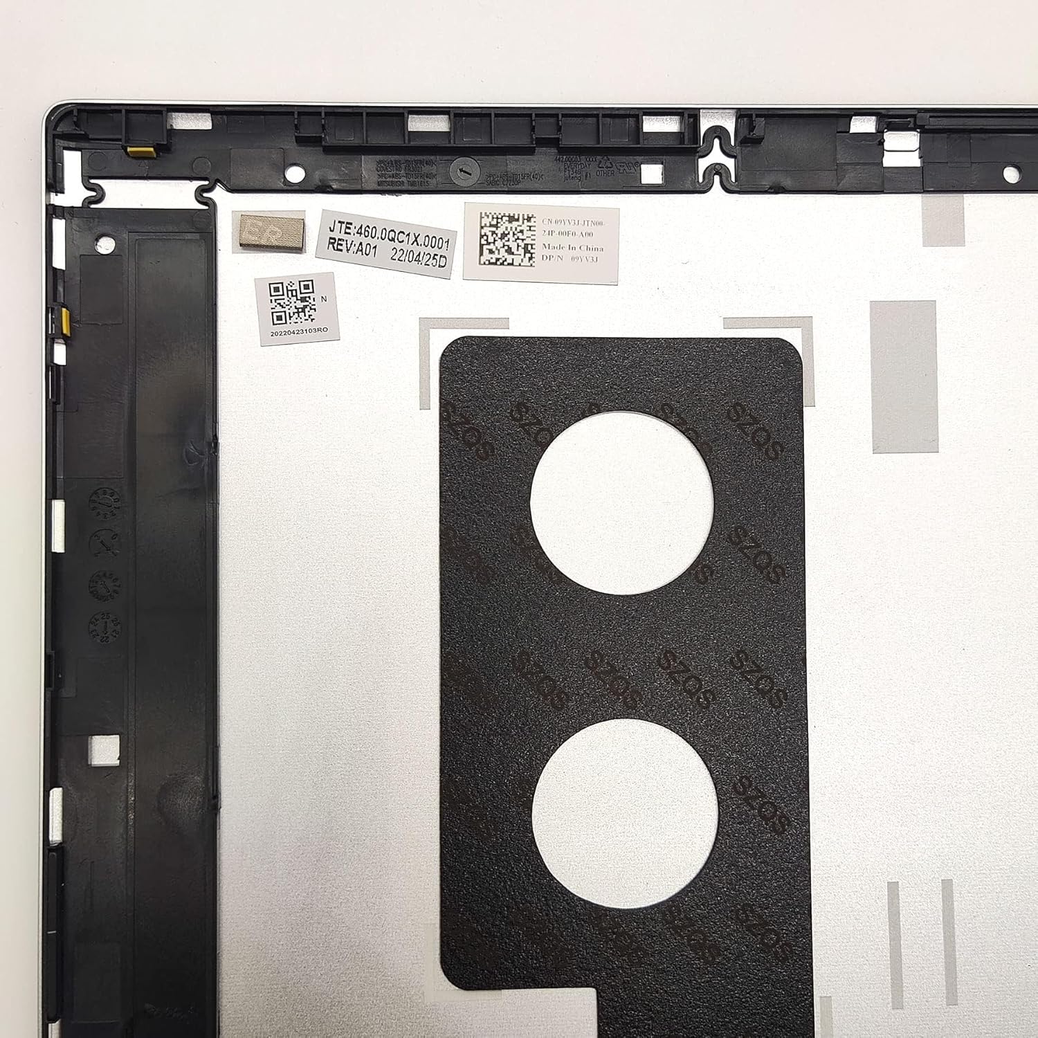 Replacement LCD Back Cover Rear Top Lid for DELL Inspiron 14Plus 7420 7425 Laptop 9YV3J 09YV3J Silver