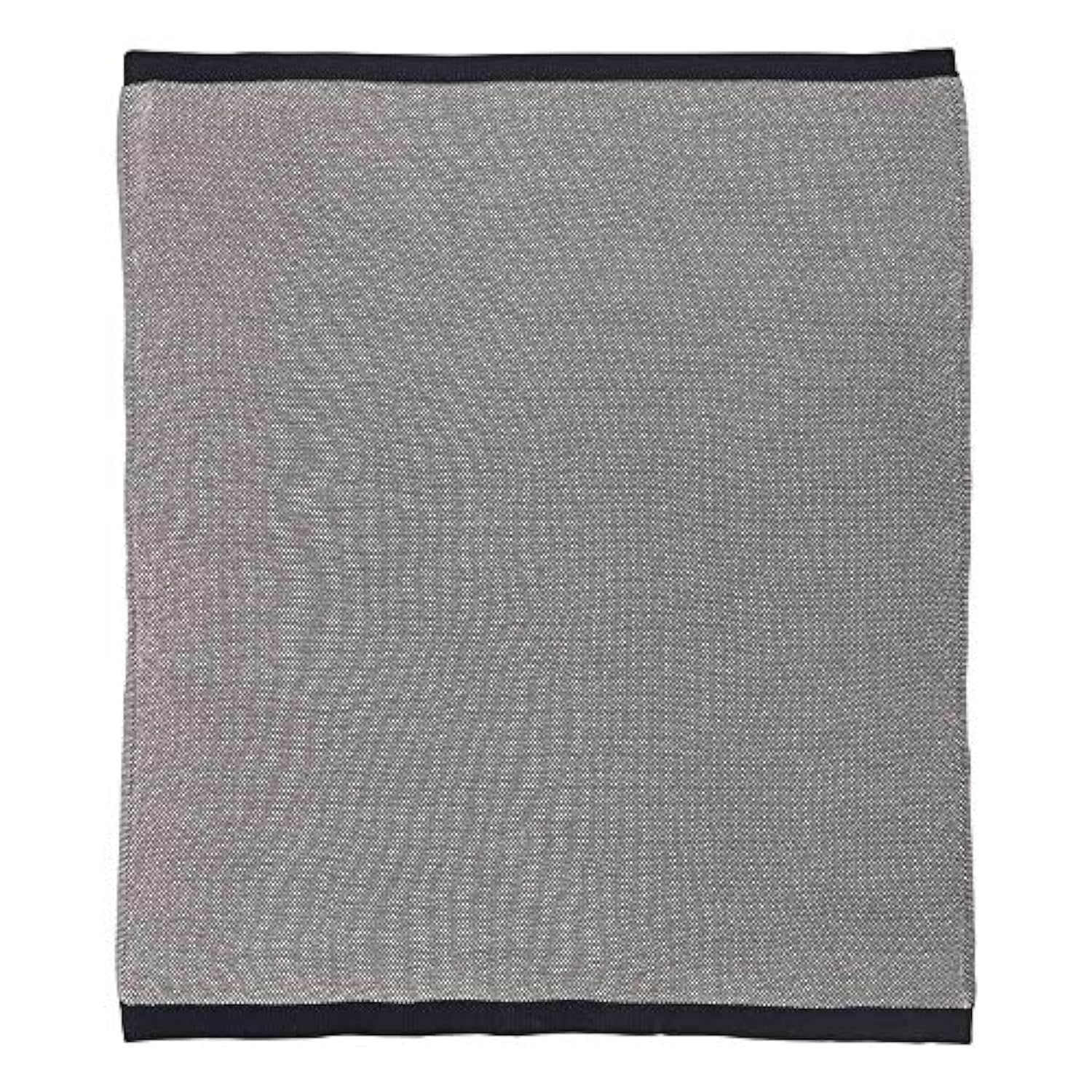 Santa Barbara Design Studio PURE Designs Cotton Throw Blanket, 60" x 50", Natural + Black