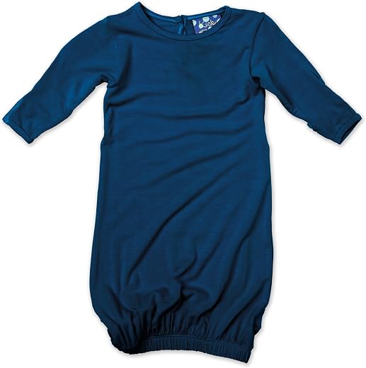 KicKee Pants Girls' Layette Gown, Twilight