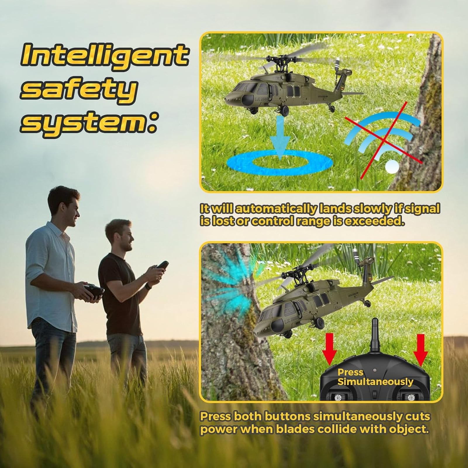 2,4G 4 -kanałowy Helikopter RC, 6 -osiowy żyroskop i wysokość Hold 1106 Bezszczotkowe Dron Motoryczny dla Początkujących i Dorosłych