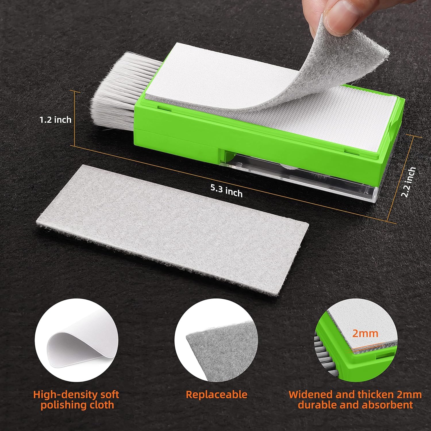 Tassmpitor Kit de limpieza de teclado de pantalla de laptop, herramienta de limpieza electrónica todo en 1 para MacBook iPad iPhone Pro teléfono celular, herramienta de cepillo para tablet,