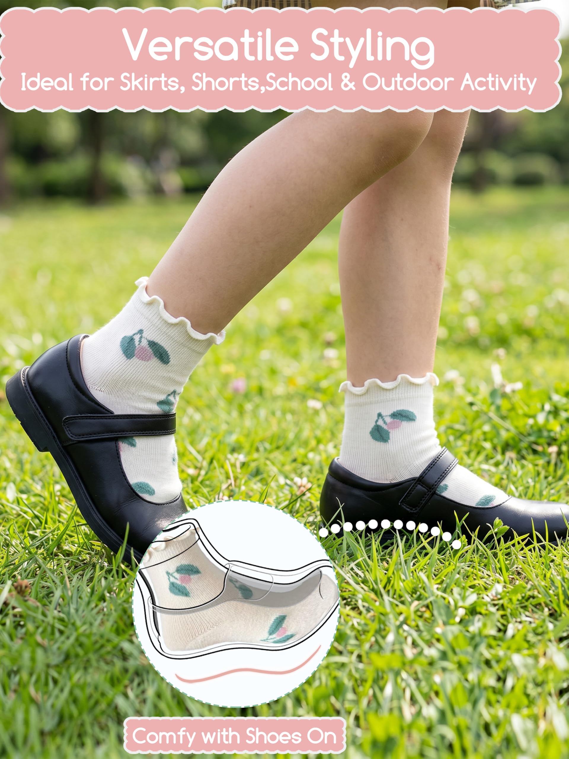 Aroveea Calcetines Para Bebés Sin Resbalón En El Tobillo- Paquete De 12 Para Niños Y Niñas Pequeños, Bebés - Bonitos Calcetines De Algodón